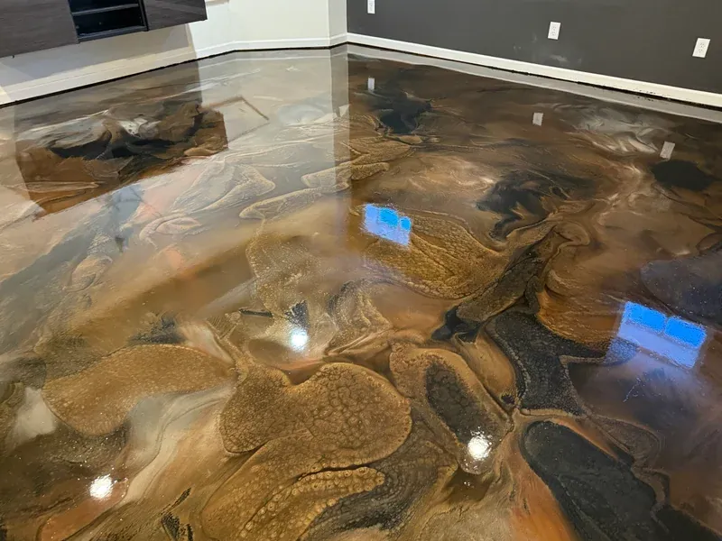 Metallic Epoxy floor by Empire Flooring in Indianapolis